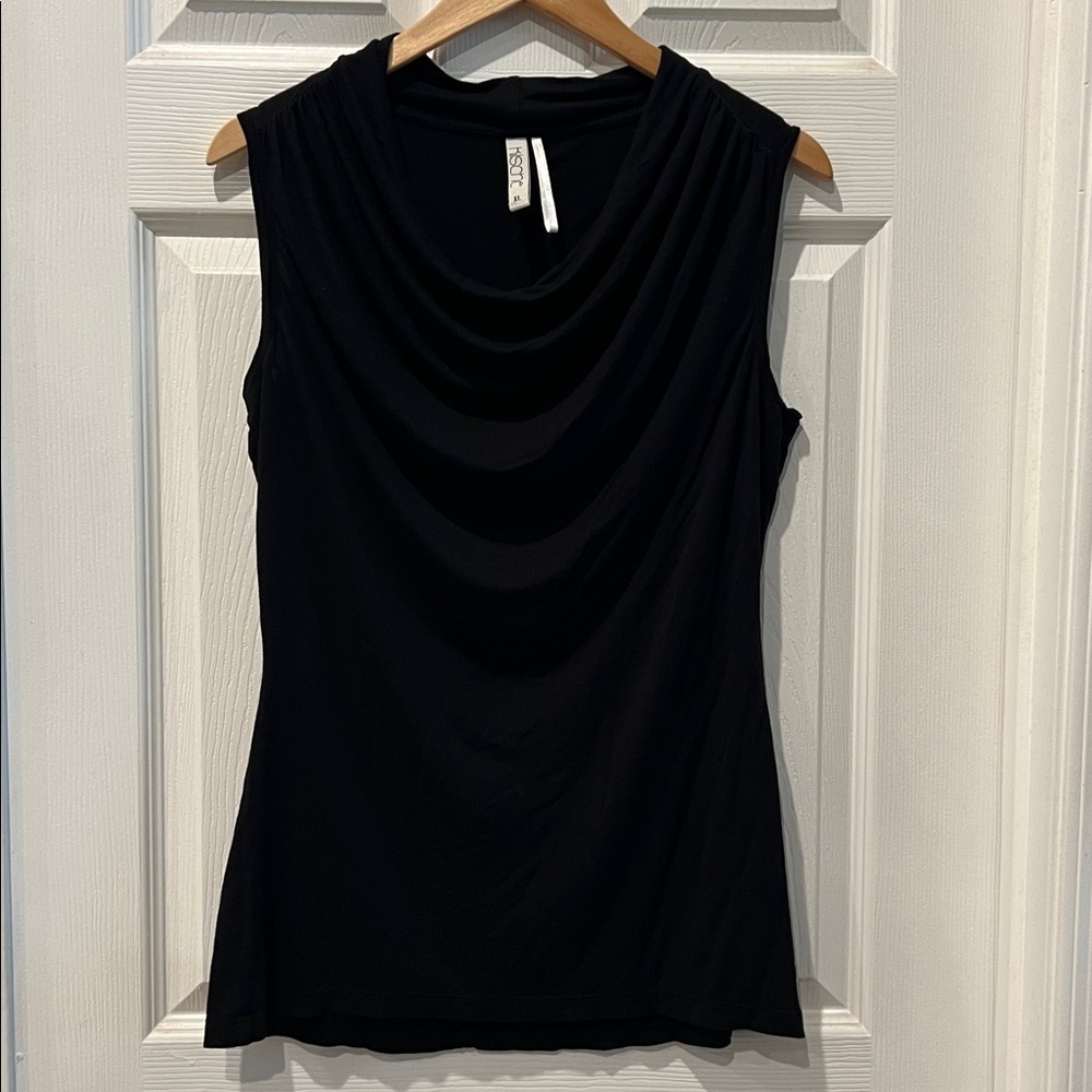 KISCHE Sleeveless Drape Front Top